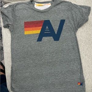 Aviator Nation Kids Gray T-Shirt with Multicolor Logo